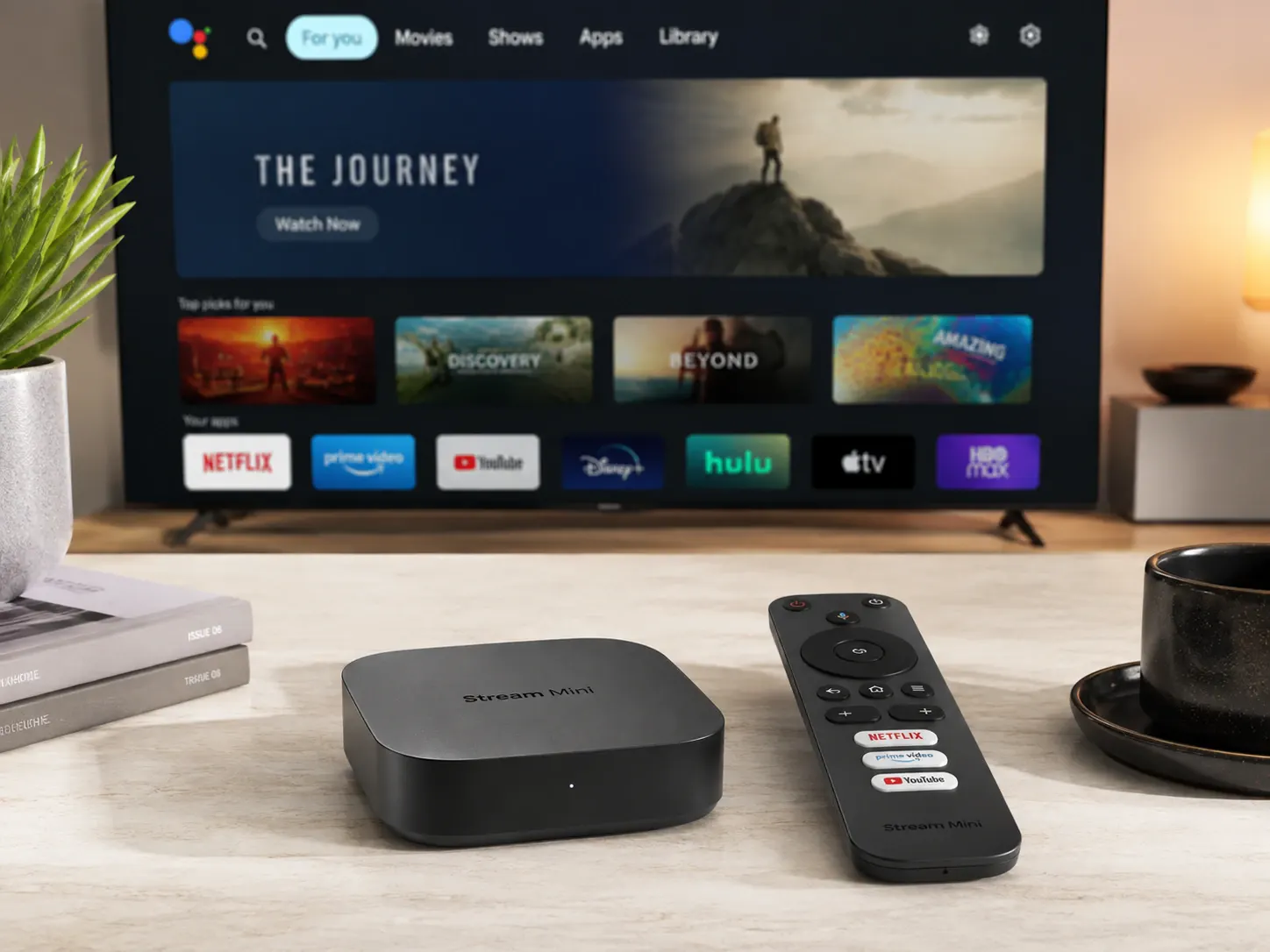 Kompakte Basis Smart TV Box