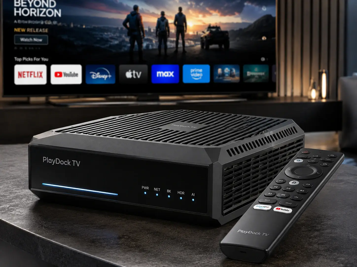 Leistungsstarke TV Box mit Gamecontroller